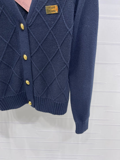 Miu Miu 25 Knitted Cardigan Wool Mix Cashmere 296259