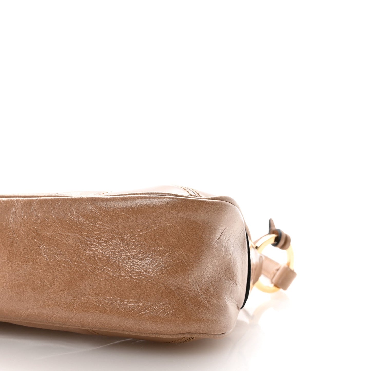 Soft Lux Calfskin Re-Edition 2002 Shoulder Bag Travertine