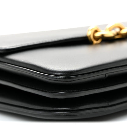 Smooth Calfskin Le Maillon Satchel Black