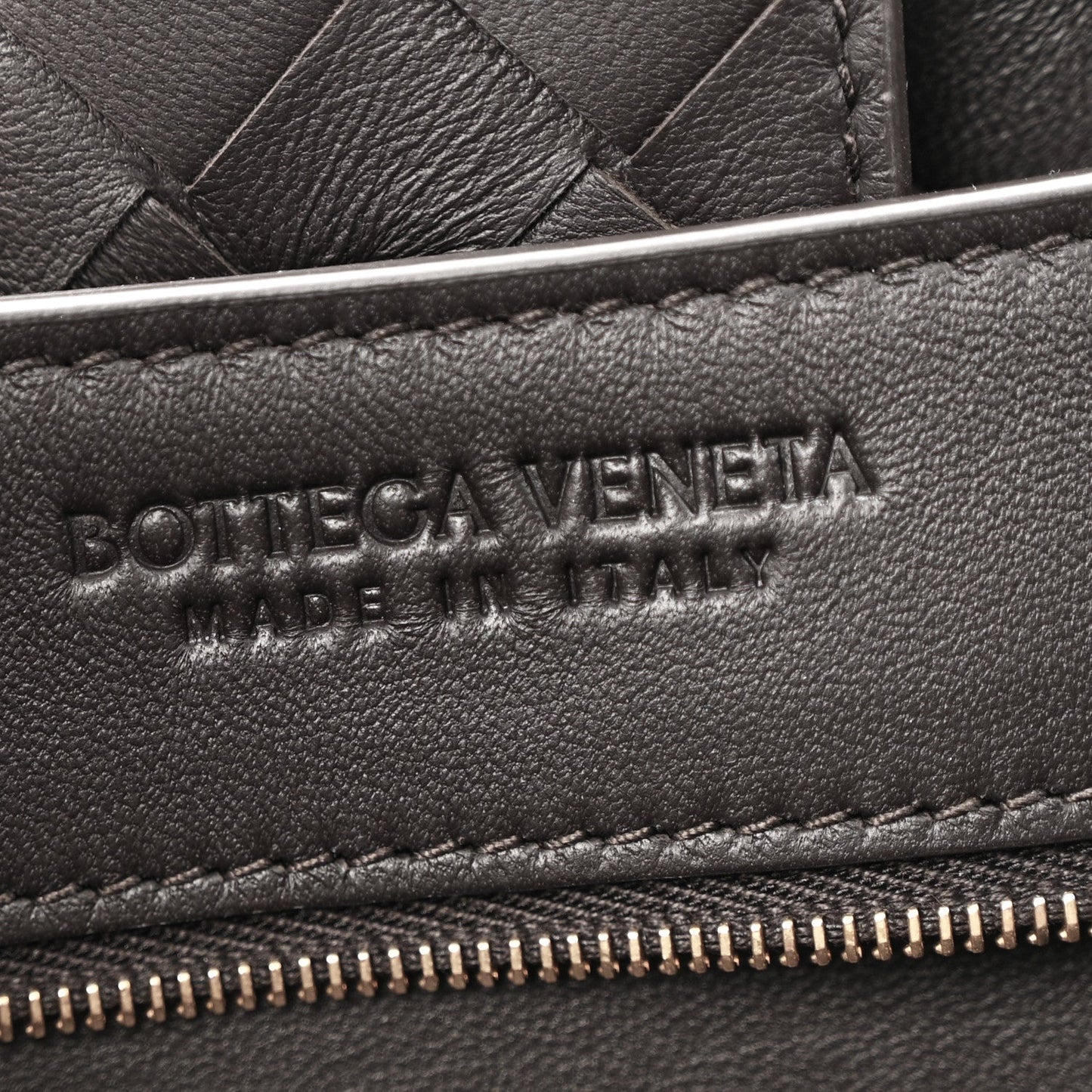 Nappa Intrecciato Medium Andiamo Shoulder Bag Fondant