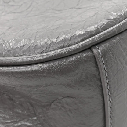Agneau Arena Le Cagole Shoulder Bag XS Dark Grey