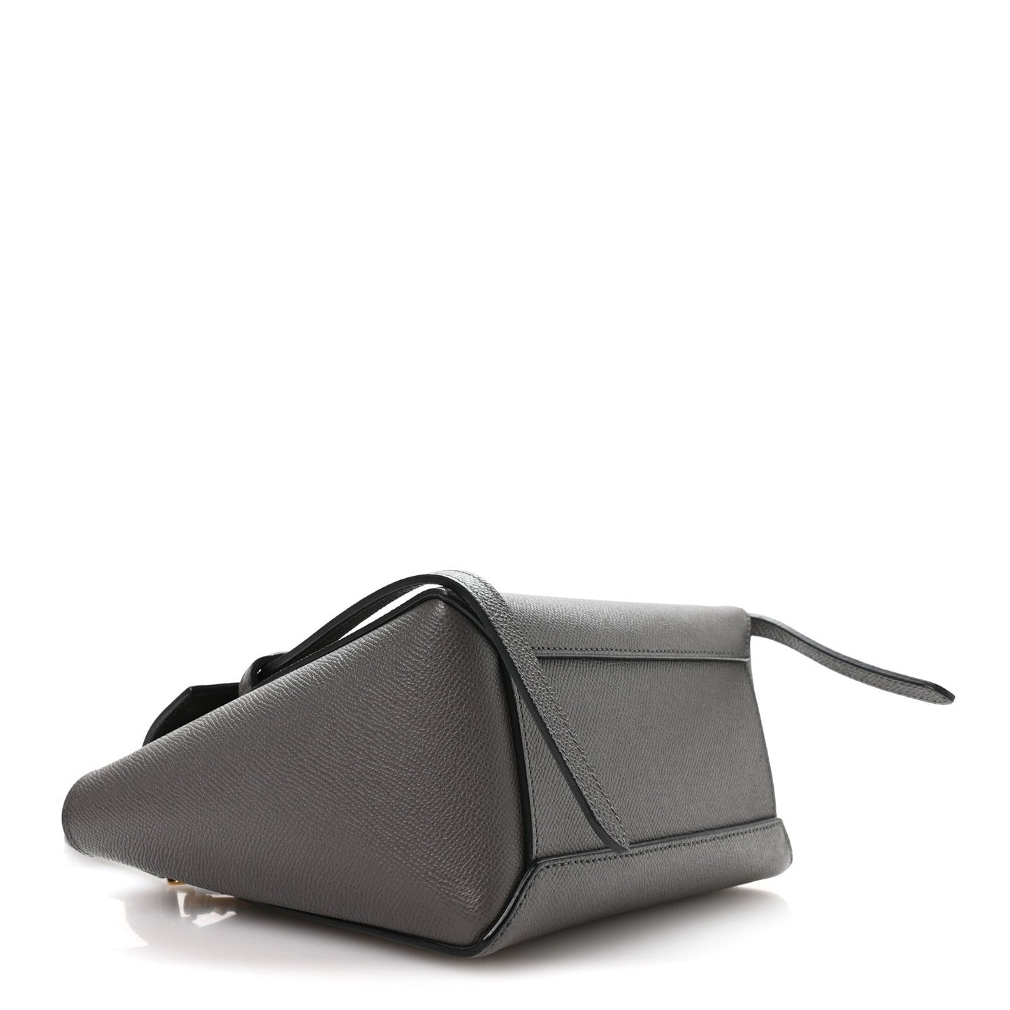 Grained Calfskin Nano Belt Bag Grey