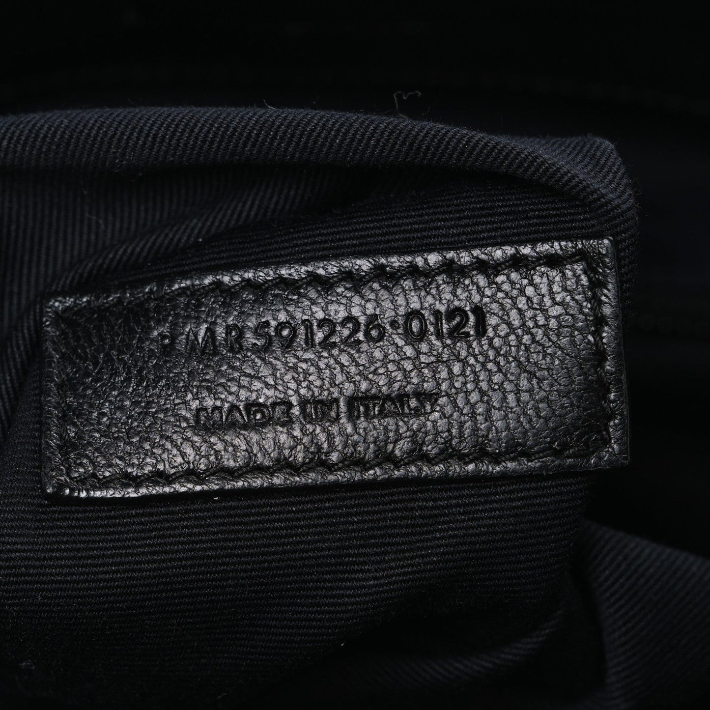 Calfskin Crocodile Embossed Monogram Medium Niki Shopping Bag Black