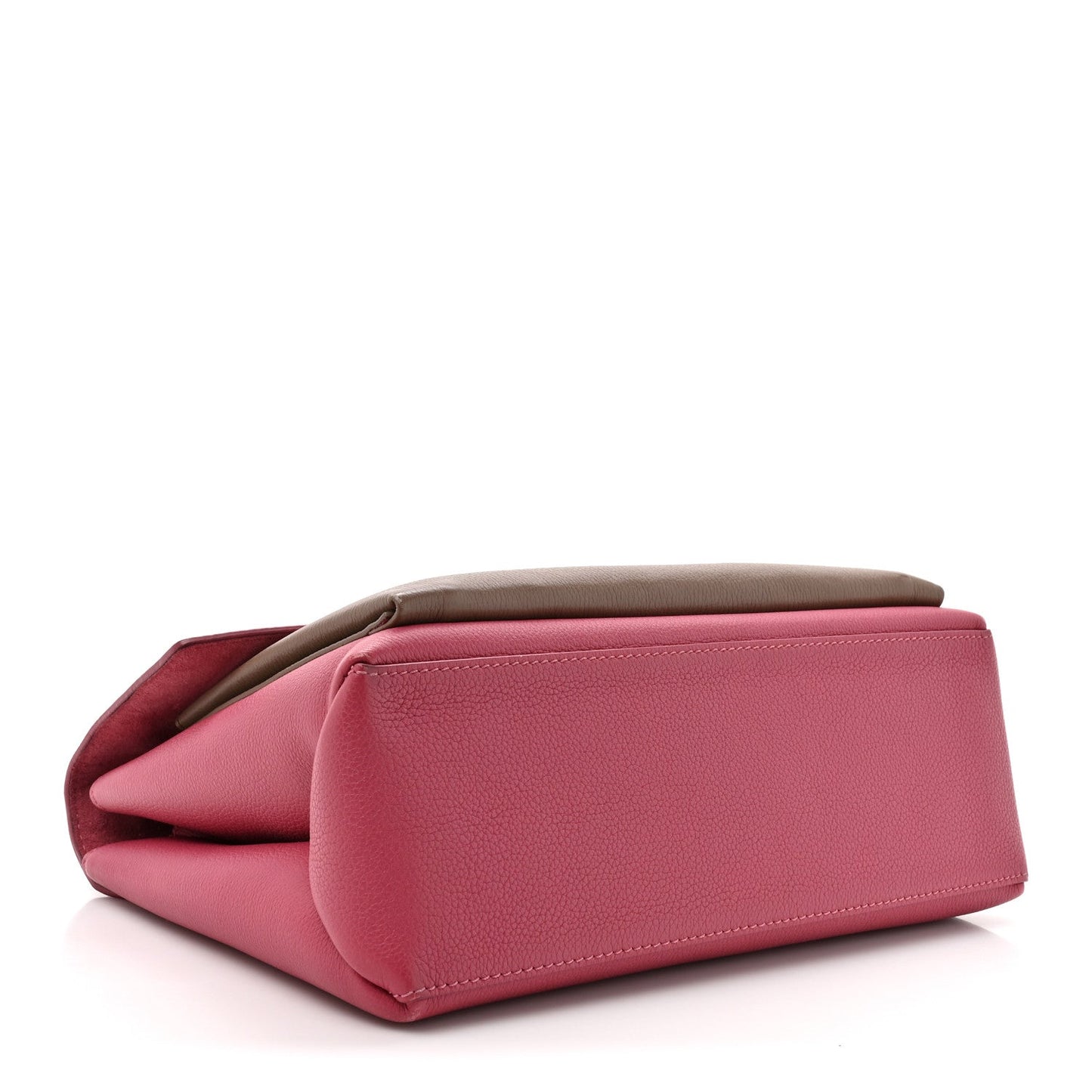 Soft Calfskin My Lockme Top Handle Lie De Vin Oxford Greige
