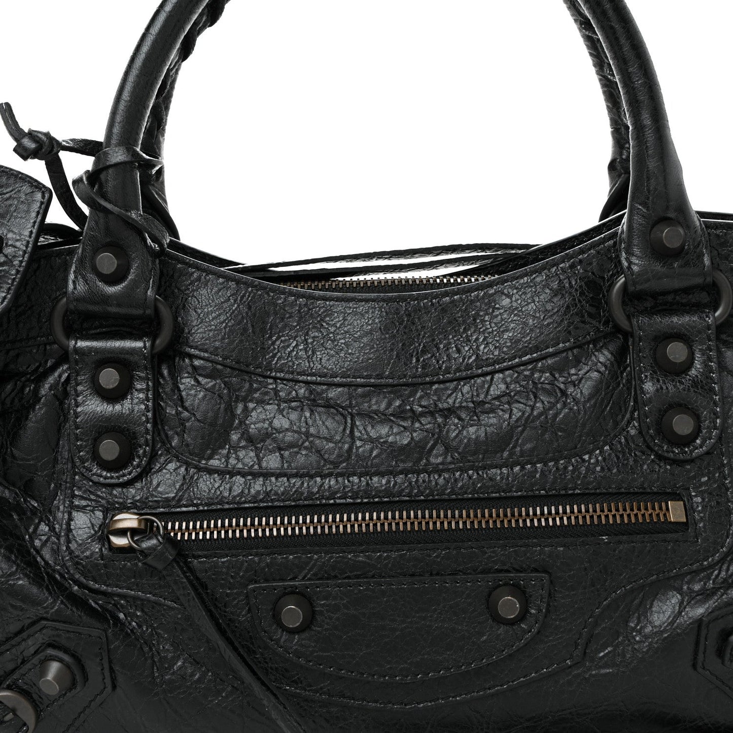 Agneau Arena Classic Hardware Le City First Bag Black