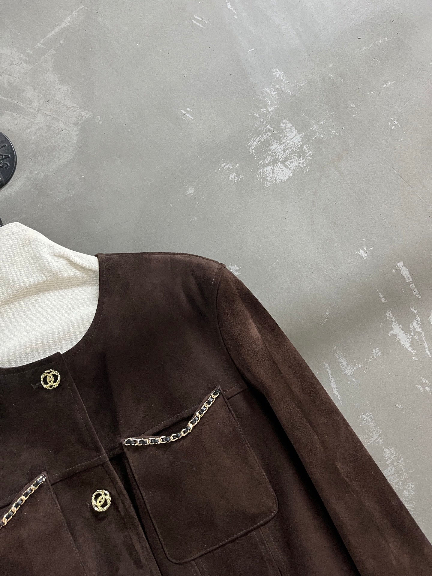CC 25 Chain Jacket Blend Chocolate Brown Cashmere