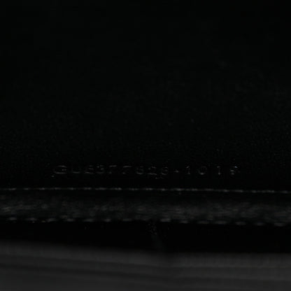 Grain De Poudre Matelasse Chevron Monogram Chain Wallet Black
