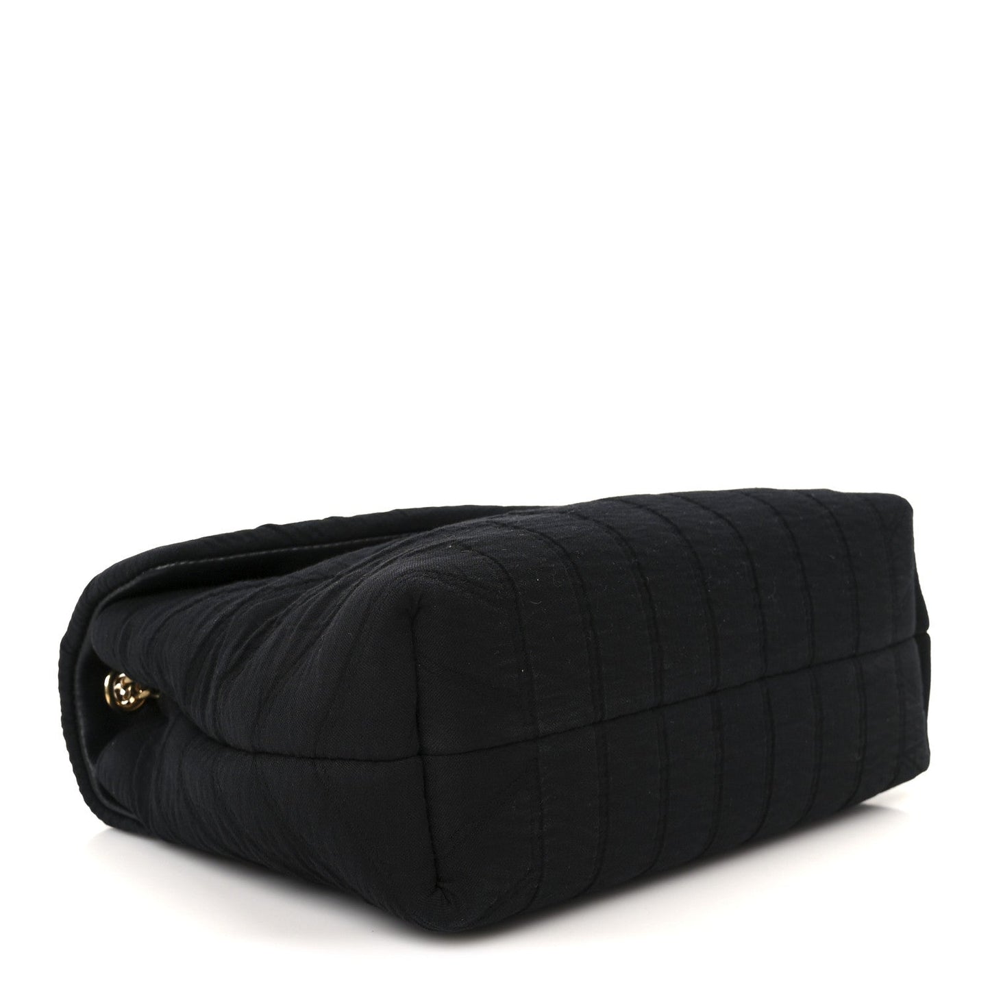Fabric Y Quilted Monogram Small Loulou Chain Satchel Black