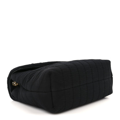 Fabric Y Quilted Monogram Small Loulou Chain Satchel Black