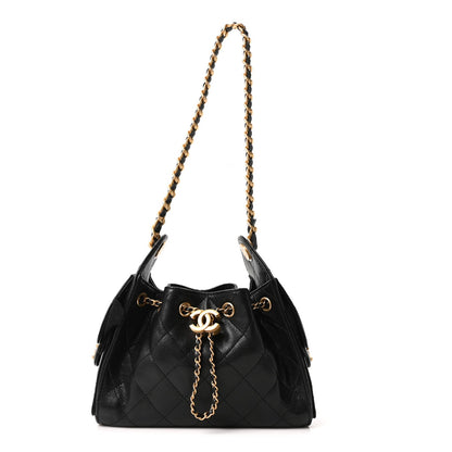 Caviar Quilted Mini Chanel 25 Handbag Black