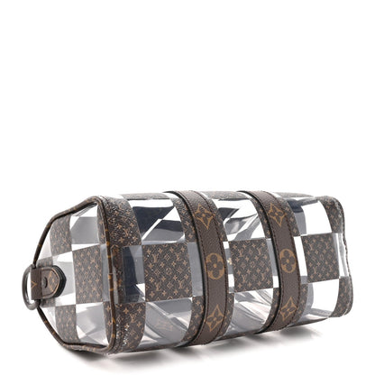 PVC Monogram Chess Keepall Bandouliere 25