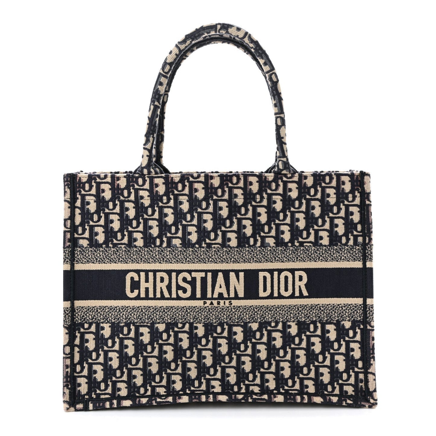 Oblique Medium Book Tote Blue Multicolor