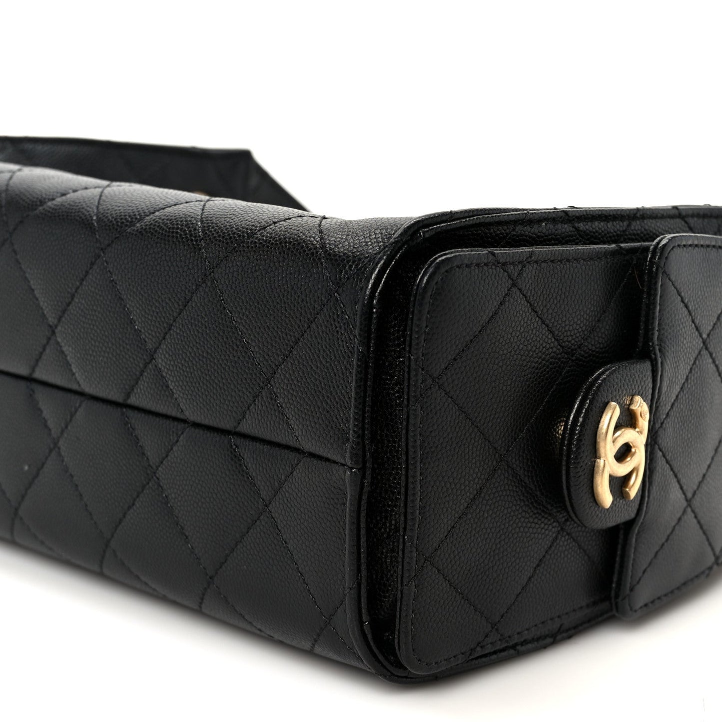Caviar Quilted Mini Chanel 25 Handbag Black