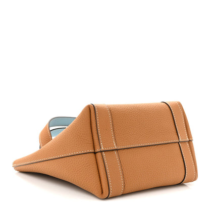 Taurillon Gex Duo Tote Bag BB Cannelle Azur