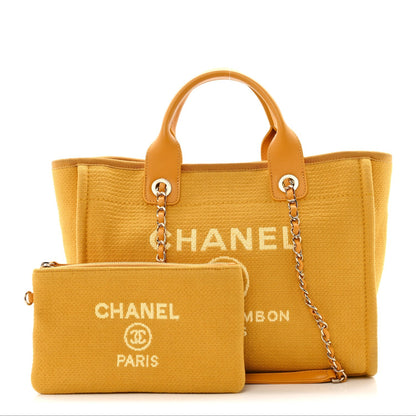 Mixed Fibers Small Deauville Tote Yellow