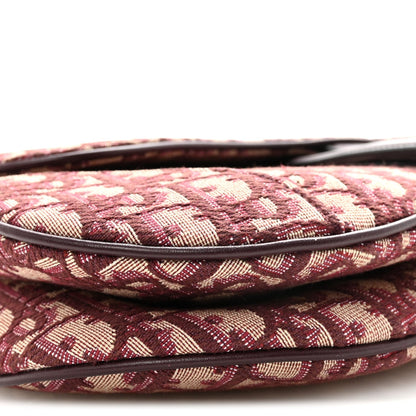 Oblique Saddle Bag Burgundy