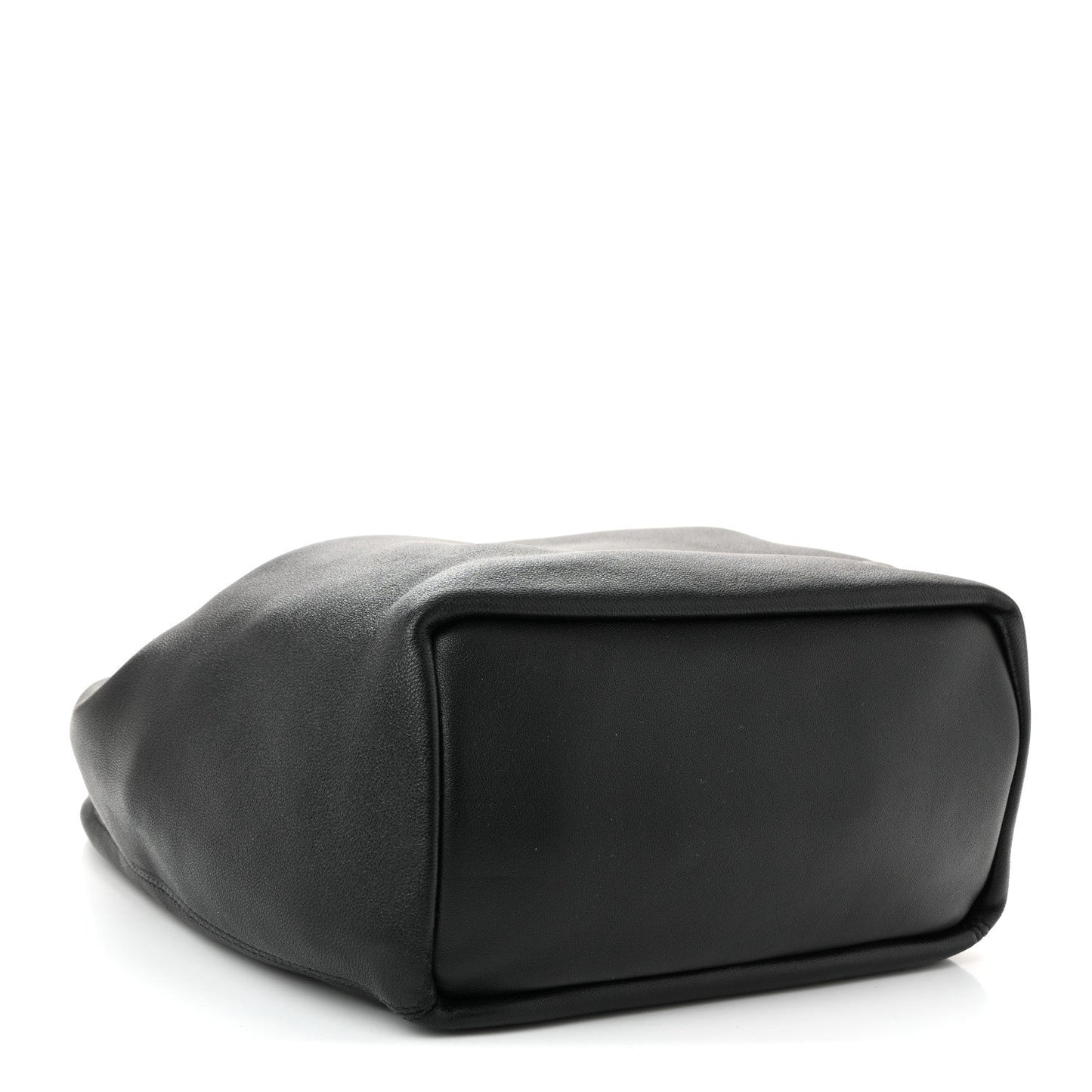 Buttery Nappa Lambskin Small Squeeze Bag Black