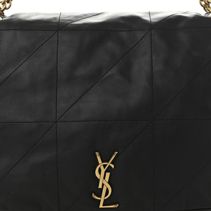 Lambskin Matelasse Monogram Large Jamie 4.3 Black
