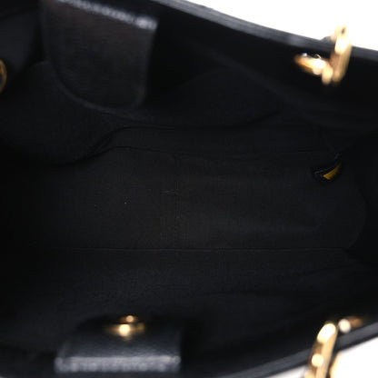 Caviar Quilted Petit Shopping Tote PST Black
