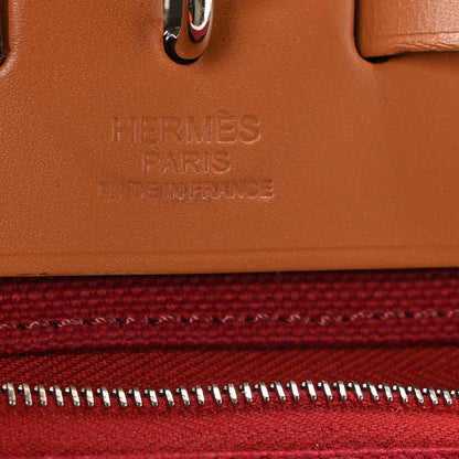 Vache Hunter Toile Herbag Zip 31 PM Rouge Grenat Natural