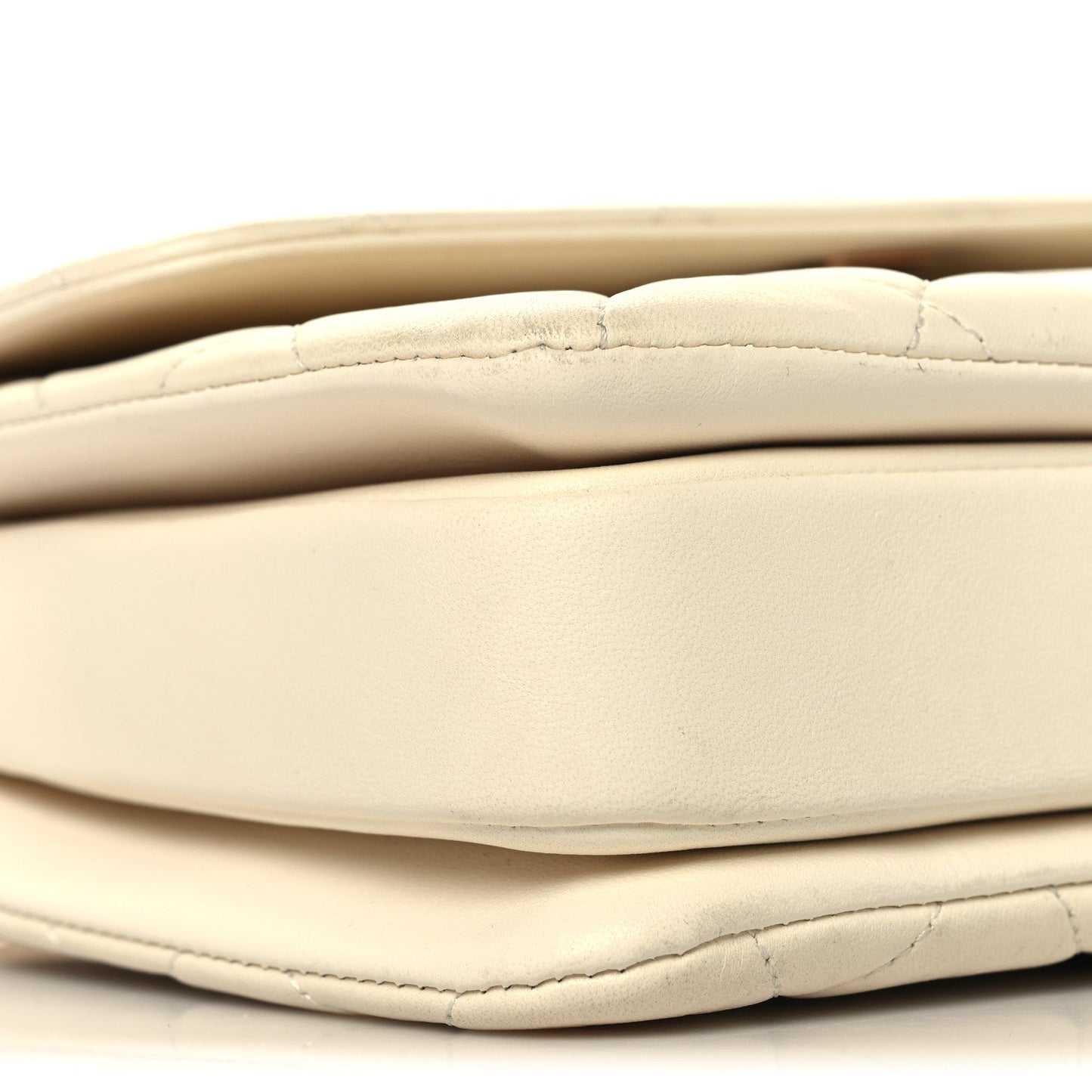Lambskin Quilted Small Trendy CC Dual Handle Flap Bag White