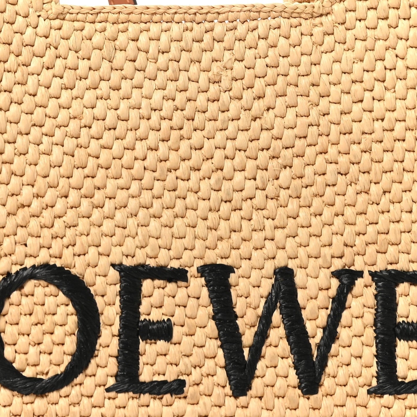 Raffia Paula's Ibiza Small Font Tote Natural Tan