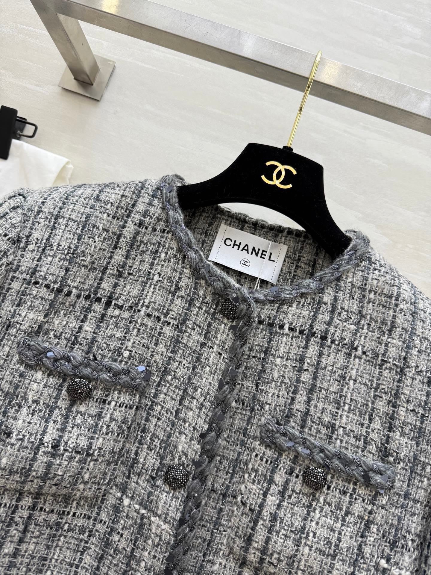 CC 26s Jacket White Grey Tweed 352324