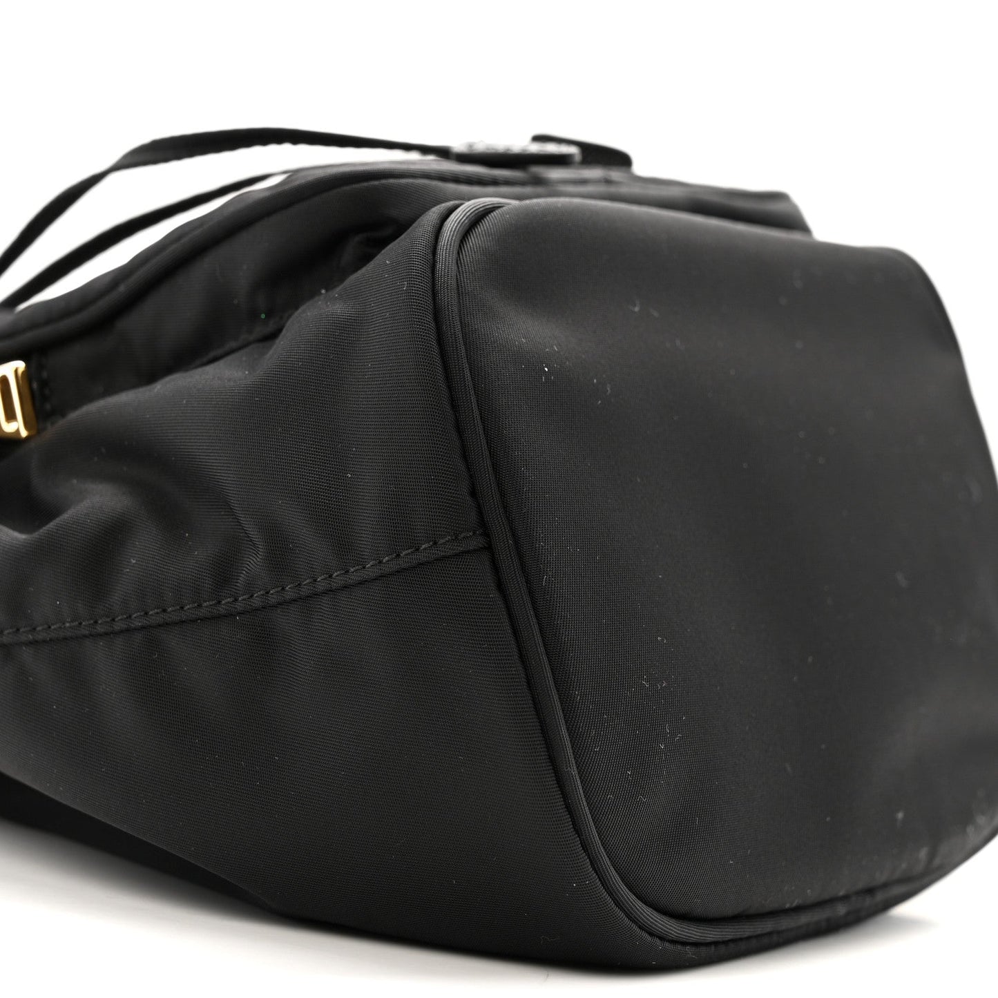 Re-Nylon Duet Drawstring Shoulder Bag Black