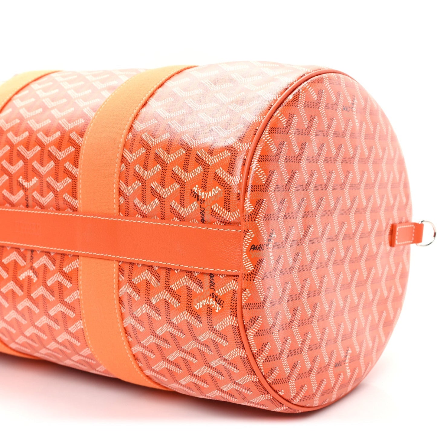 Goyardine Barrel 40 Sports Bag Orange