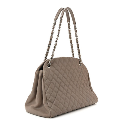 Caviar Quilted Large Just Mademoiselle Beige