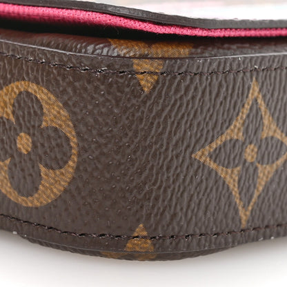Monogram 2021 Christmas Animation Hollywood Pochette Felicie Chain Wallet Fuchsia
