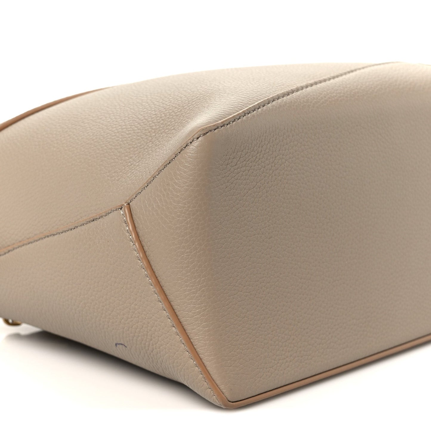Grained Calfskin Small Puzzle Edge Bag Sand