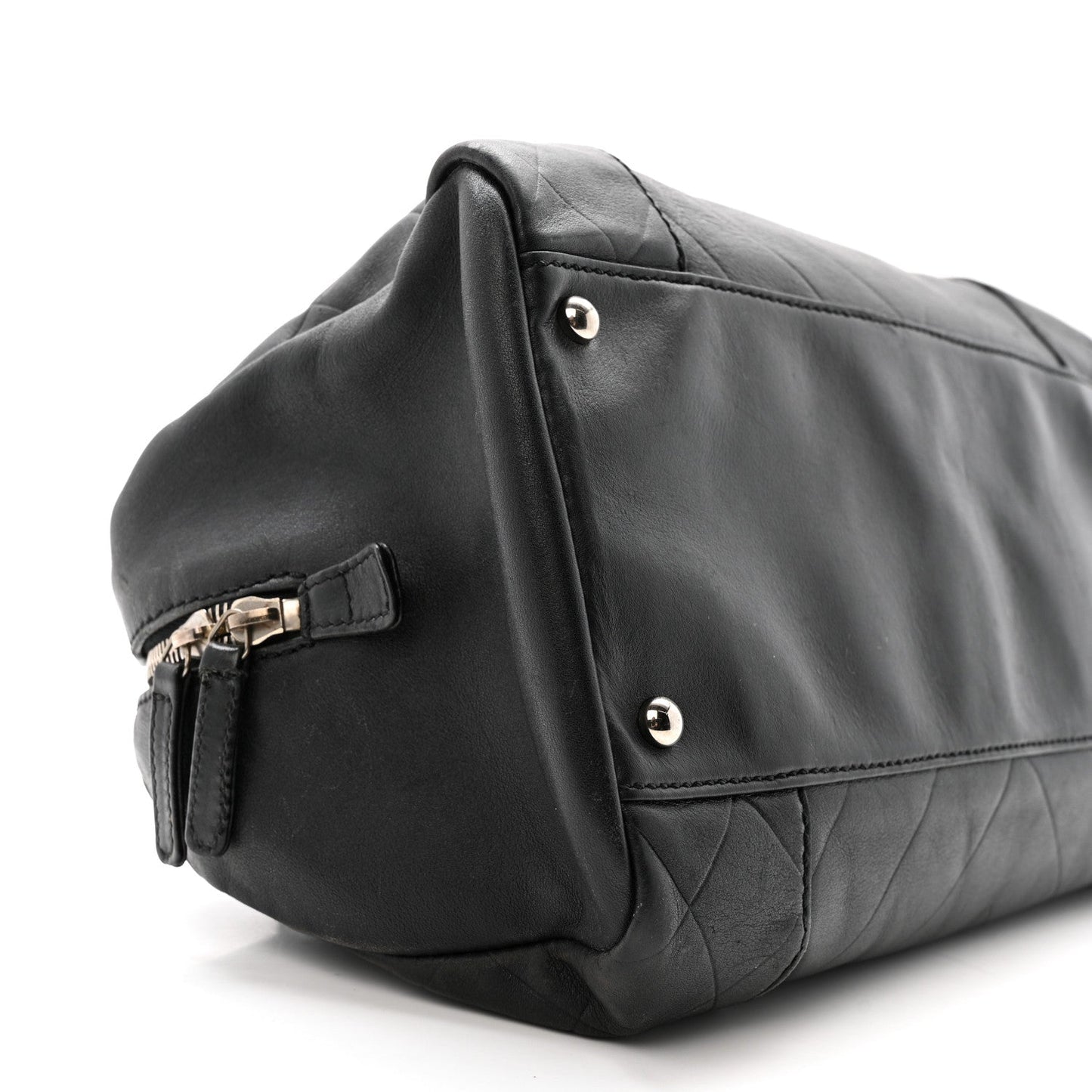 Calfskin CC Chevron All Day Long Boston Black