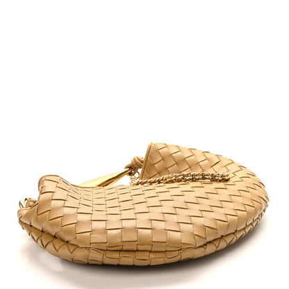 Nappa Intrecciato Sardine With Chain Bag Dark Praline