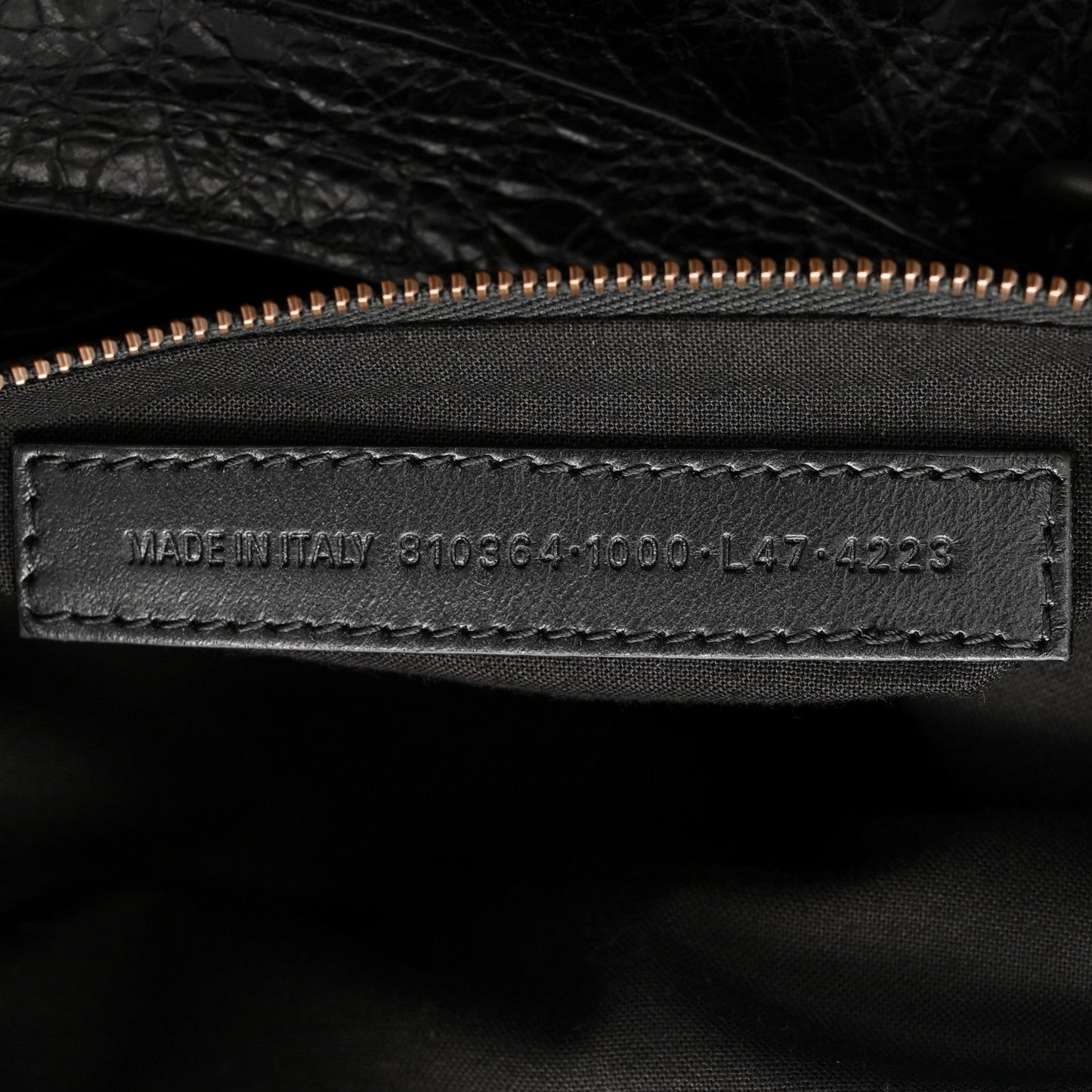 Arena Lambskin Brass Hardware Le City Travel Bag Black
