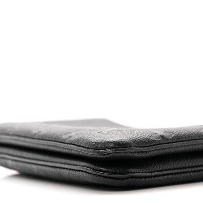 Empreinte Double Zip Pochette Black