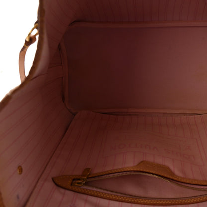 Damier Azur Neo Neverfull MM Rose Ballerine