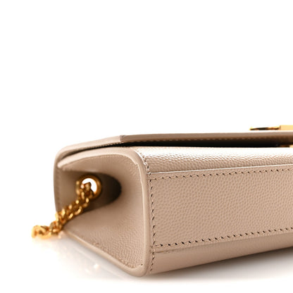 Grain De Poudre Small Monogram Kate Satchel Dark Beige