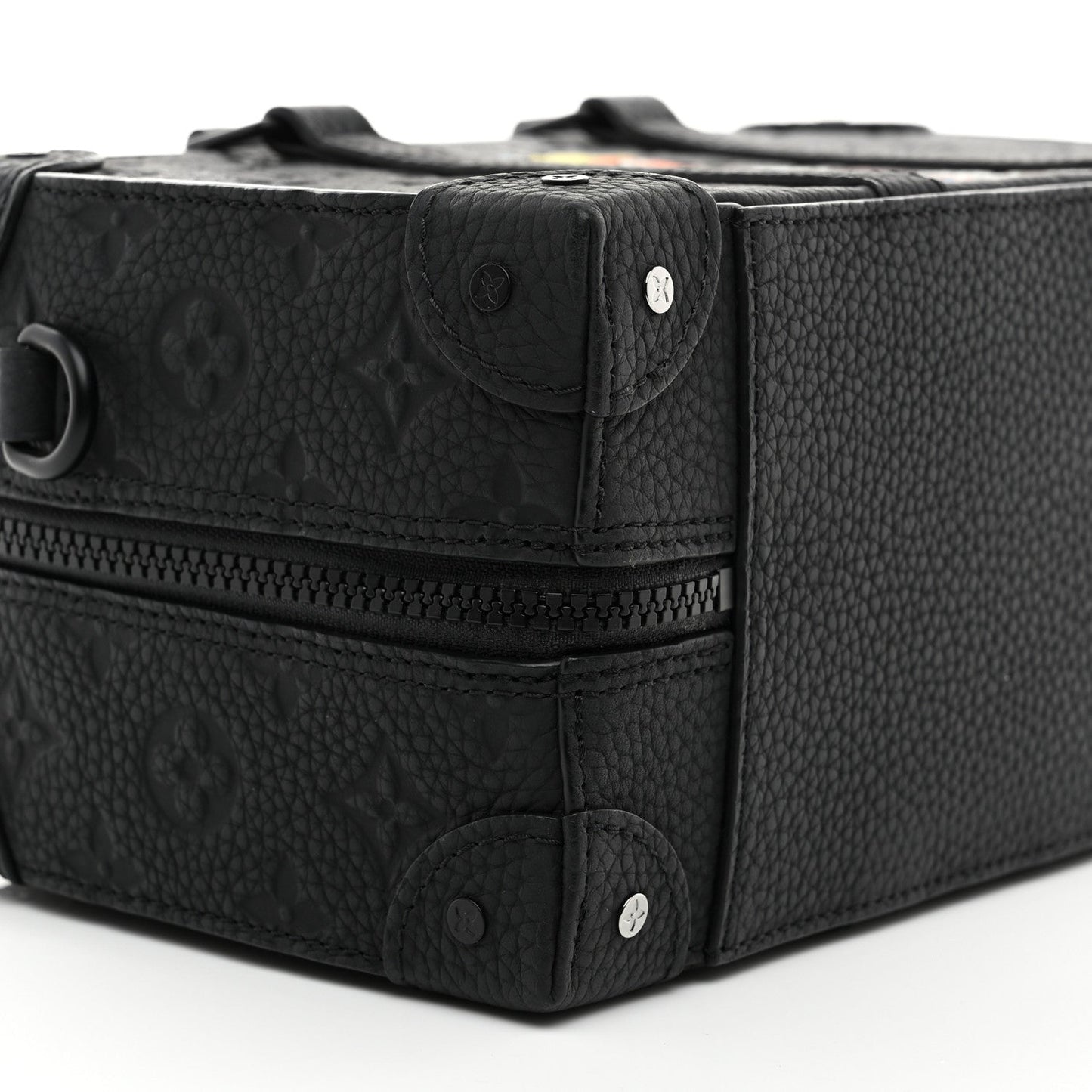 Taurillon Monogram Cartoon LV Friends Speedy Soft Trunk Black