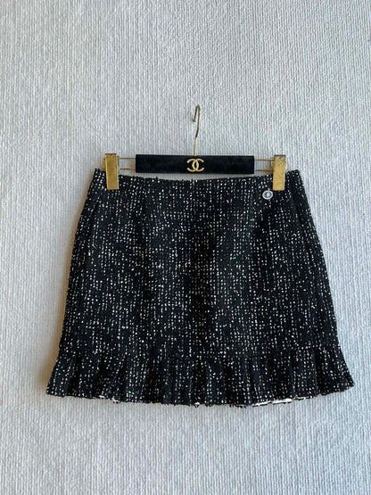 CC 25 Set Tweed Black Polyester Wool
