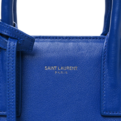 Calfskin Nano Sac De Jour Royal Blue