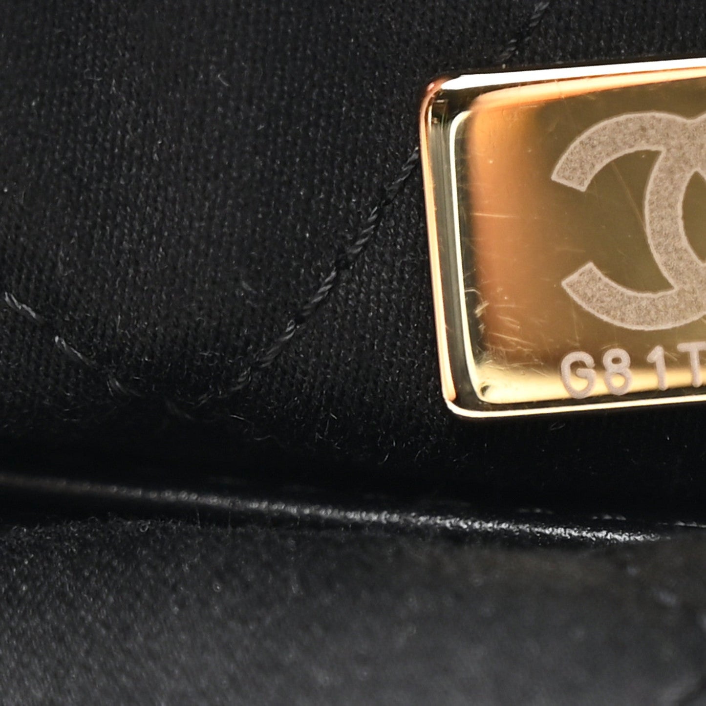 Shiny Calfskin Striped Mini Chanel 22 Black White