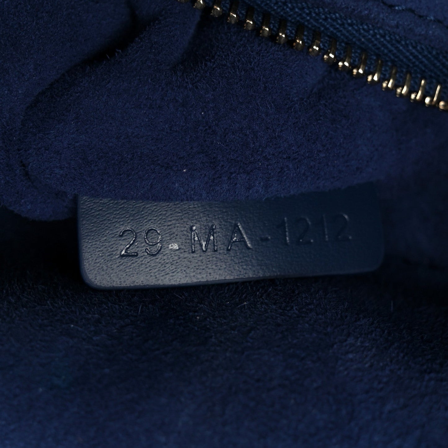 Calfskin Cannage Diamond Small My ABCDior Lady Dior Blue Royale