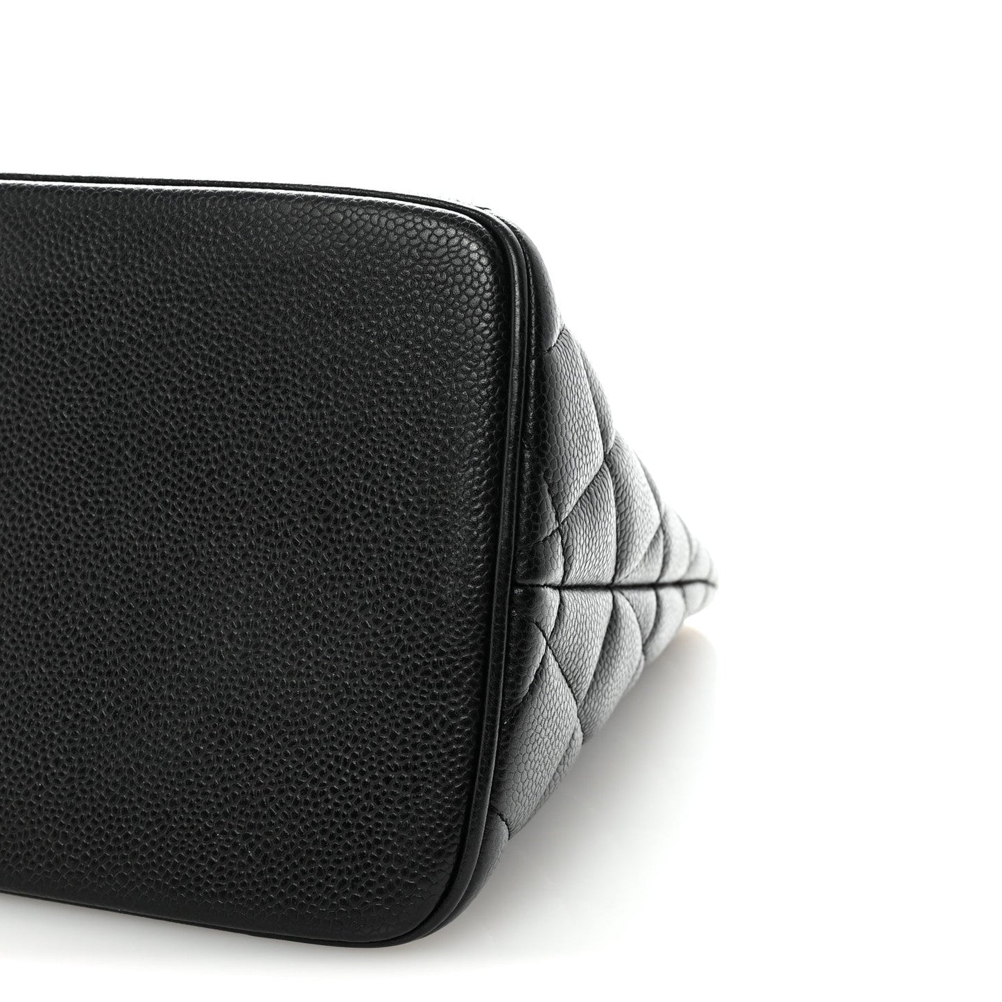 Caviar Quilted Medallion Tote Black