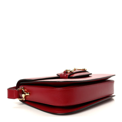 Azalea Calfskin Horsebit 1955 Shoulder Bag New Cherry Red