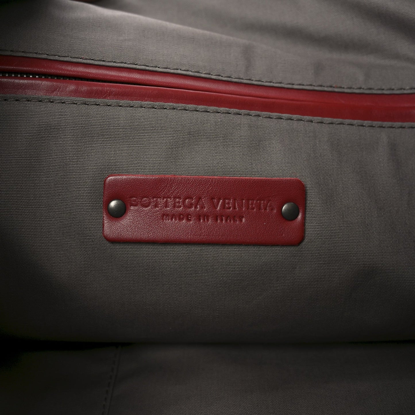 Nappa Intrecciato Medium Convertible Tote Burgundy