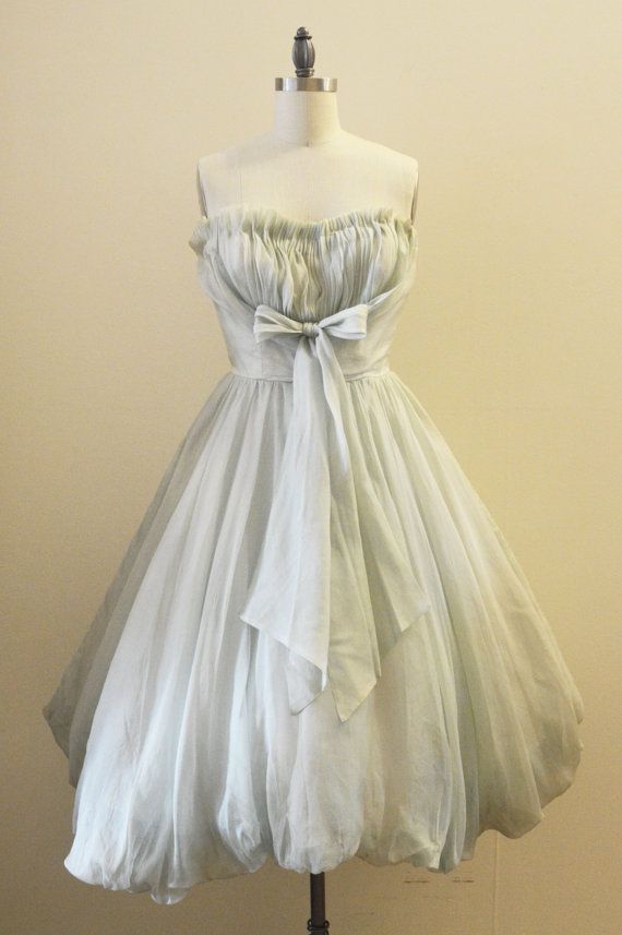formaldressy-Homecoming Dress Vintage Sweet Elegant Girly Strapless Chiffon Bow Short Prom Dress gh5850