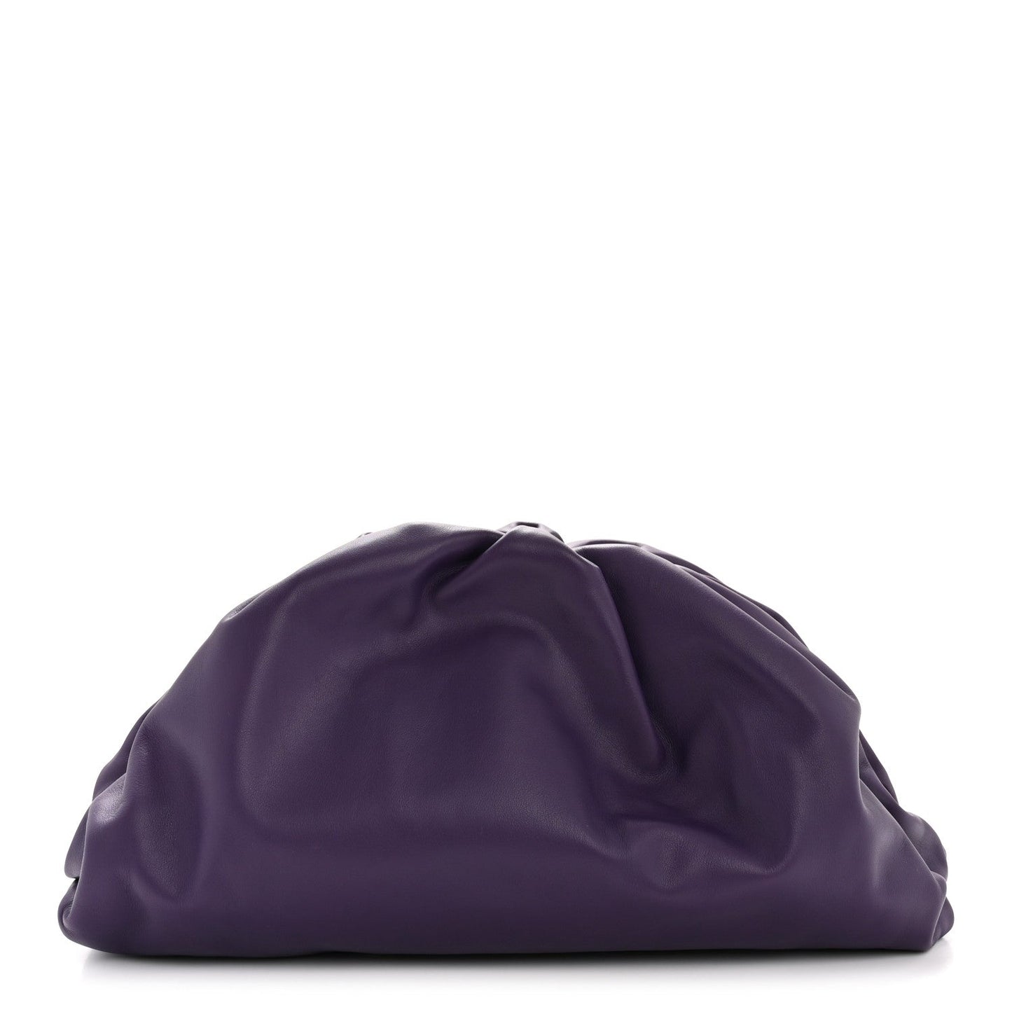 Smooth Butter Calf The Pouch Oversized Clutch Raisin