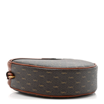 Canvas Smooth Calfskin Le Monogramme Coeur Crossbody Chestnut