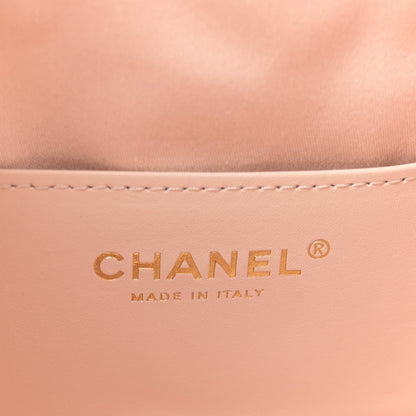 Metallic Caviar Quilted Mini Chanel 25 Handbag Copper